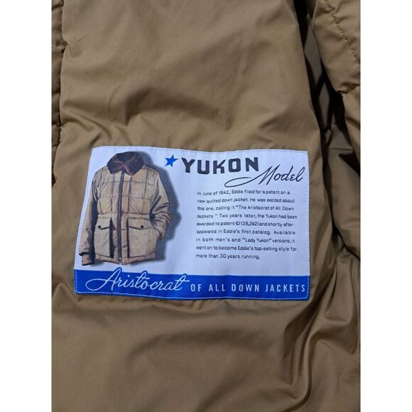 Eddie Bauer mens large brown jacket puffer goose down YUKON ARISTOCRAT PREMIUM - Picture 7 of 9